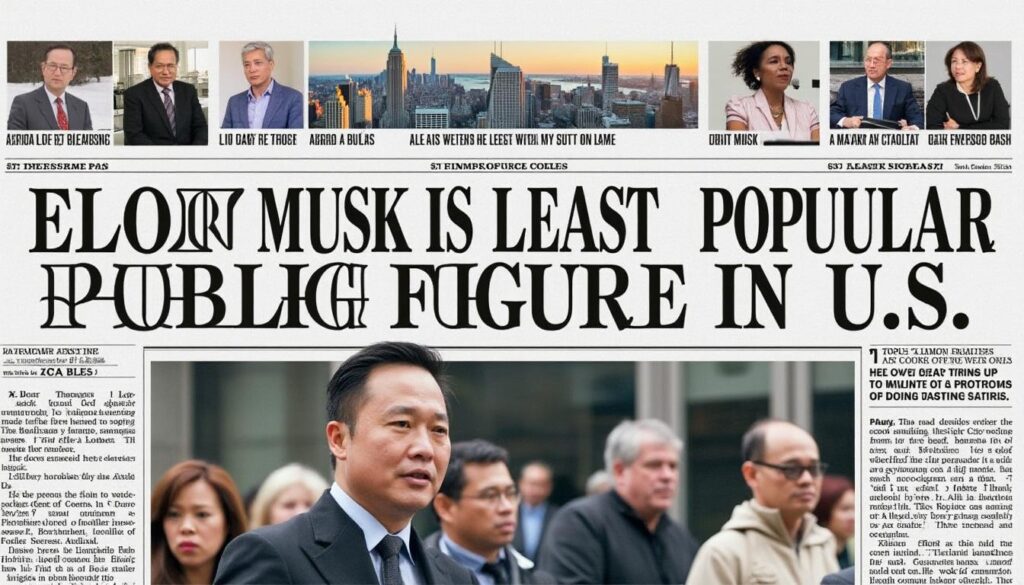 descubre los sorprendentes resultados de una reciente encuesta que posiciona a elon musk como el personaje público menos popular en estados unidos. analizamos las razones detrás de esta reputación y su impacto en la percepción pública.