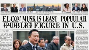 descubre los sorprendentes resultados de una reciente encuesta que posiciona a elon musk como el personaje público menos popular en estados unidos. analizamos las razones detrás de esta reputación y su impacto en la percepción pública.