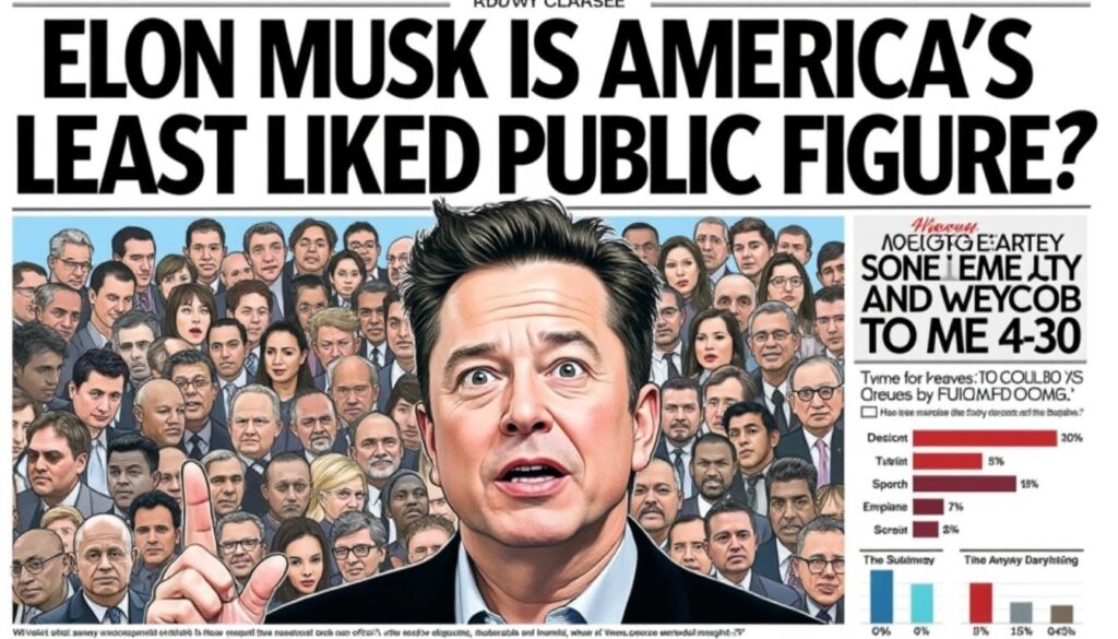 una nueva encuesta ha mostrado que elon musk ha sido nombrado la figura pública menos querida en estados unidos, generando un debate sobre su influencia y aceptación entre los estadounidenses.