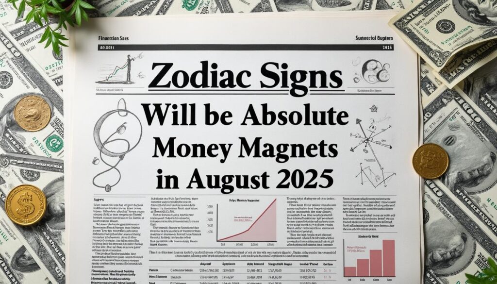 descubre cuáles son los 3 signos del zodiaco que se convertirán en imanes absolutos de dinero en agosto de 2025. ¡prepárate para atraer la abundancia y mejorar tus finanzas!