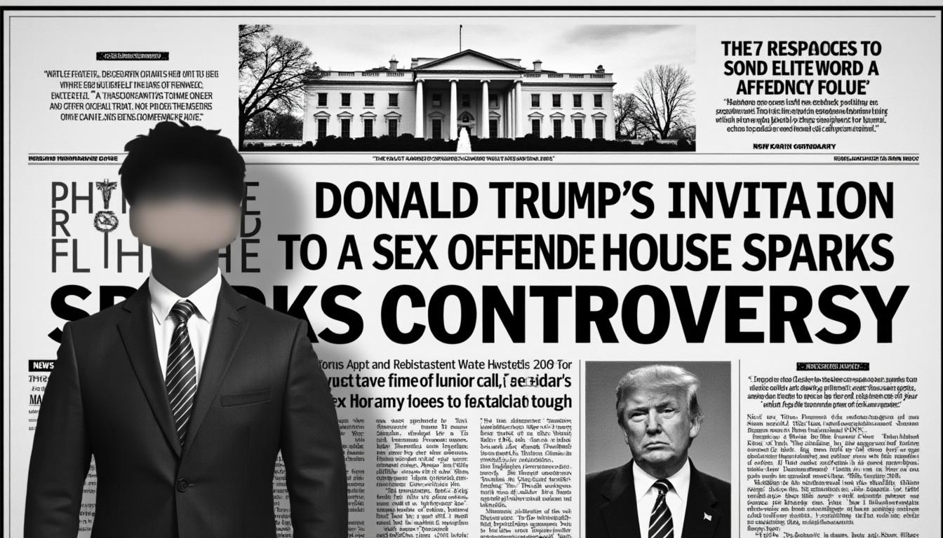 la reciente invitación de donald trump a un delincuente sexual en la casa blanca desata una fuerte polémica, provocando reacciones divididas en la opinión pública y cuestionando la ética de tales acercamientos en la política estadounidense.