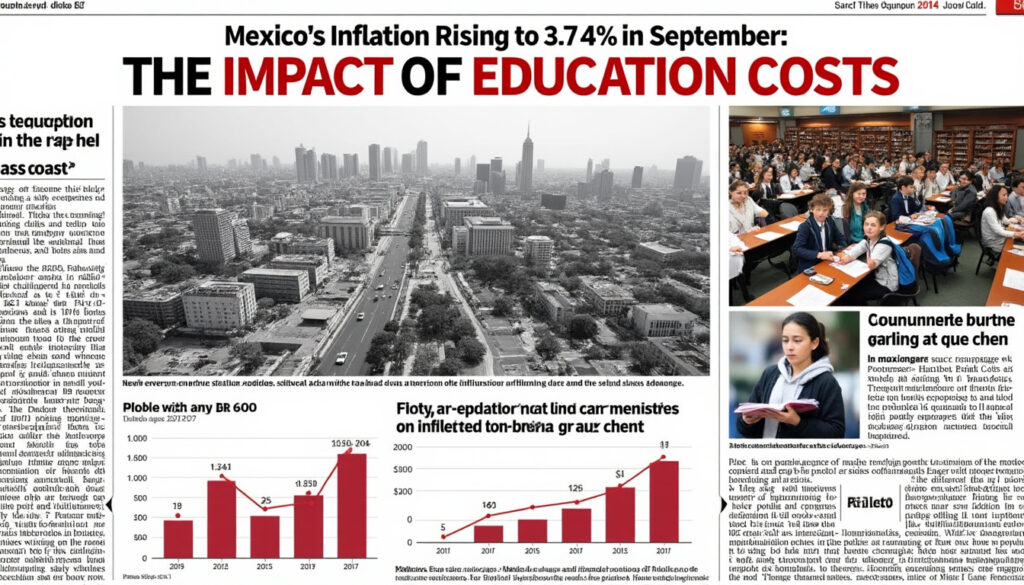 descubre cómo la inflación en méxico alcanzó el 3,74% en septiembre y analiza el papel que desempeñó el aumento de los costos educativos en esta tendencia económica.
