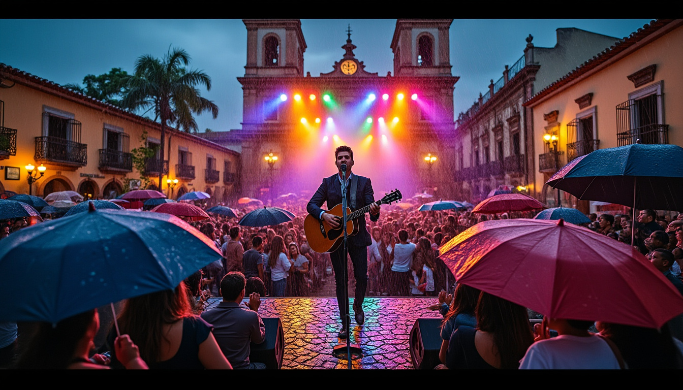descubre cómo christian nodal conquistó san miguel de allende con su increíble actuación, deslumbrando al público incluso bajo la lluvia. no te pierdas los mejores momentos de este inolvidable concierto.