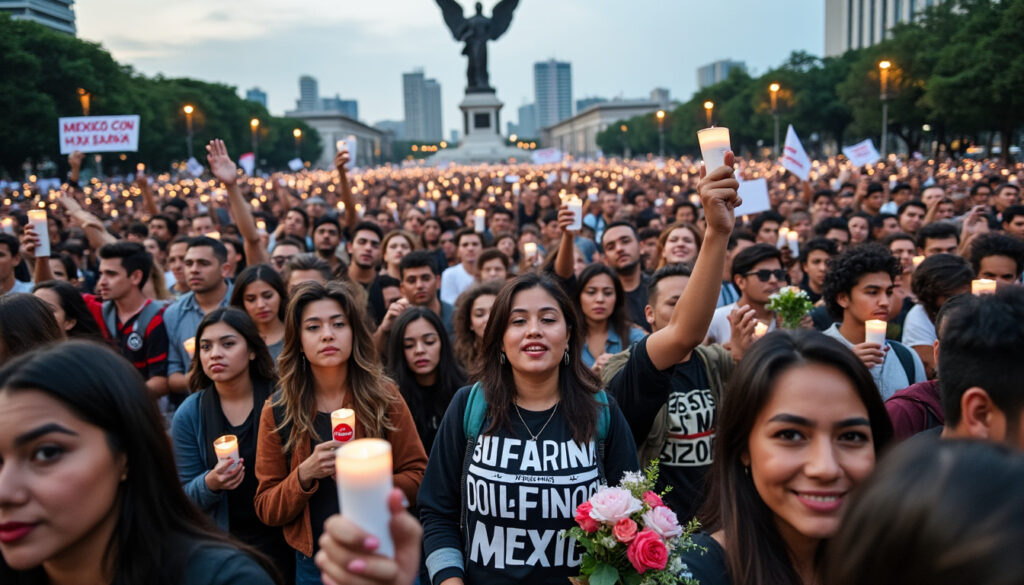 miles de personas marcharon por las calles de ciudad de méxico para rendir homenaje y exigir justicia por los 43 estudiantes desaparecidos de ayotzinapa, en una jornada marcada por la memoria y la solidaridad.