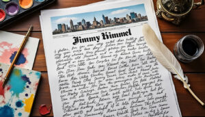 más de cuatrocientos artistas firman una carta en apoyo a jimmy kimmel, denunciando las amenazas del gobierno y defendiendo la libertad de expresión en el sector artístico.