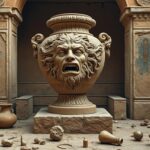 arqueólogos hallan una urna adornada con el relieve de medusa en la necrópolis del palazzone, revelando misterios sobre los rituales funerarios y las creencias de la antigua cultura etrusca.