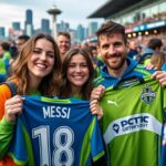 en seattle, la camiseta de messi pierde protagonismo: los aficionados prefieren intercambiarla por una de los sounders, mostrando la pasión local por su equipo.