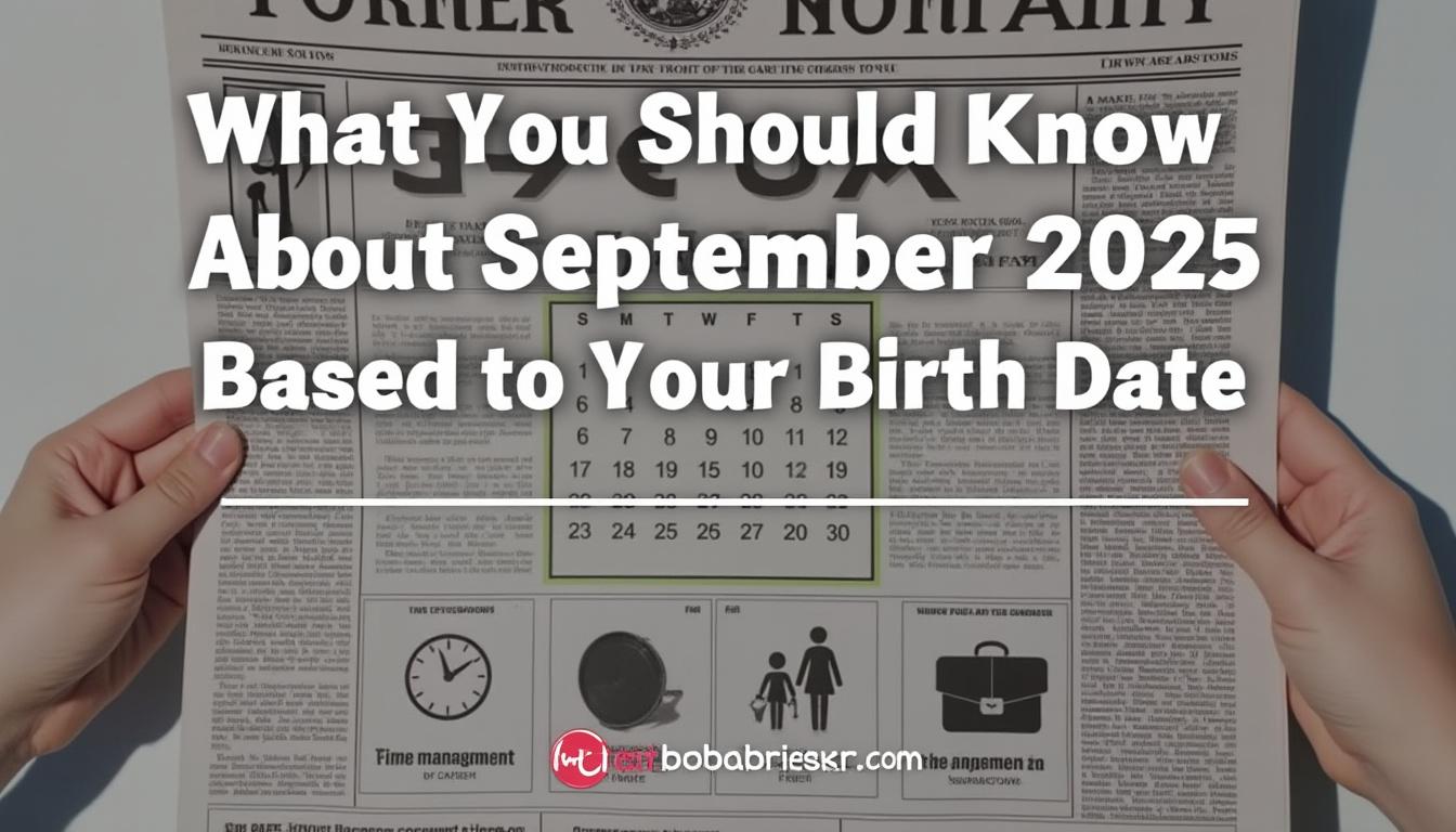 descubre cómo septiembre de 2025 puede influir en tu vida según tu fecha de nacimiento. consejos, predicciones y claves personalizadas para aprovechar al máximo este mes especial.