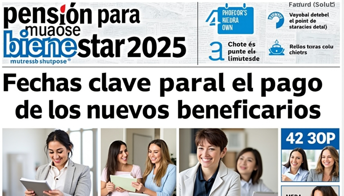 descubre las fechas clave de pago para las nuevas beneficiarias de la pensión para mujeres bienestar 2025. infórmate sobre los requisitos, el calendario oficial y cómo acceder a este importante apoyo en méxico.