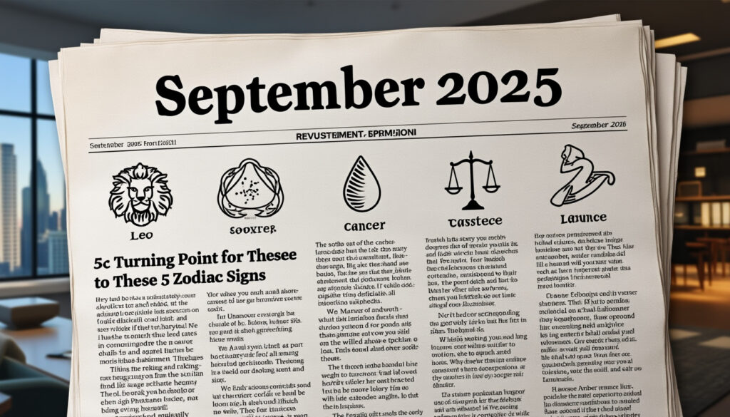 descubre por qué septiembre de 2025 será un mes crucial para estos 5 signos del zodiaco. adelántate a los cambios, oportunidades y retos que transformarán tu destino según la astrología.