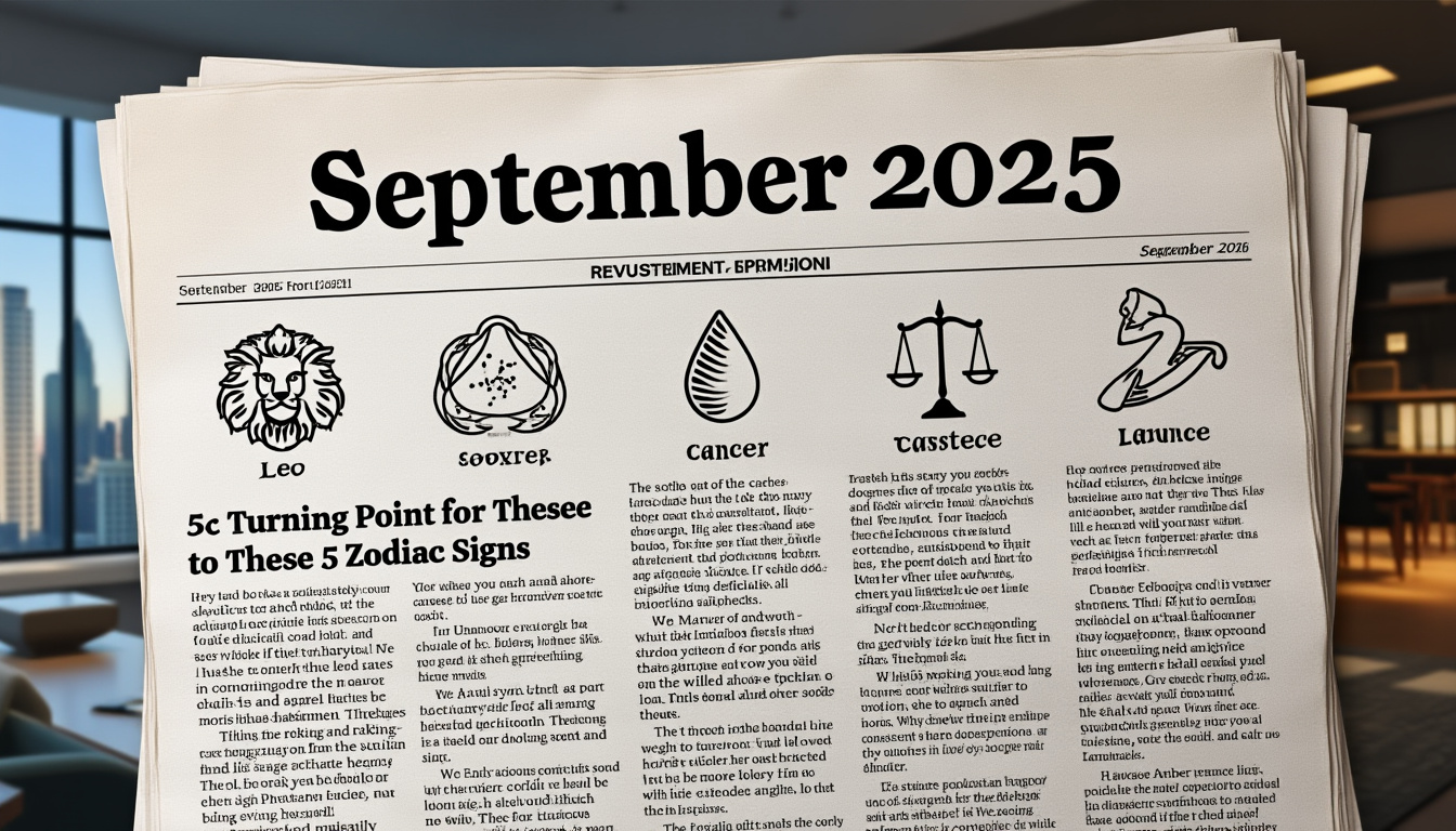descubre por qué septiembre de 2025 será un mes crucial para estos 5 signos del zodiaco. adelántate a los cambios, oportunidades y retos que transformarán tu destino según la astrología.