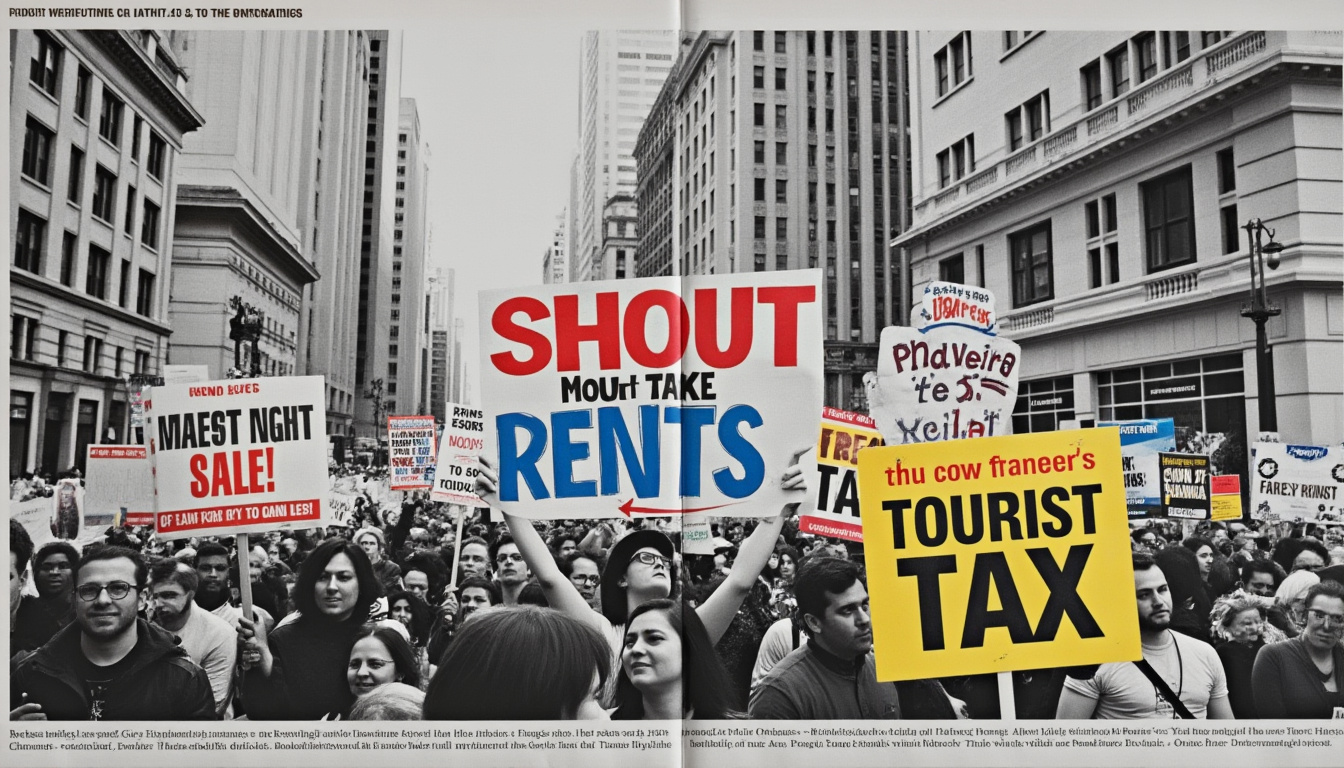 los residentes reclaman medidas urgentes contra la gentrificación y piden la introducción de un impuesto turístico para proteger la identidad local y mejorar la convivencia en las zonas turísticas.