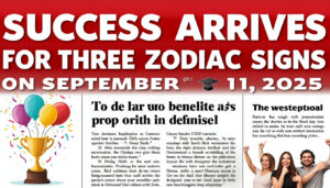 descubre cómo el éxito tan esperado llegará para tres signos del zodiaco el 11 de septiembre de 2025. entérate si eres uno de los afortunados y qué cambios positivos te depara el destino en esta fecha especial.
