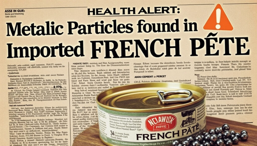 descubre la advertencia sanitaria sobre la presencia de partículas metálicas en el paté de hígado de ave al oporto importado de francia. infórmate sobre los riesgos y recomendaciones para los consumidores.