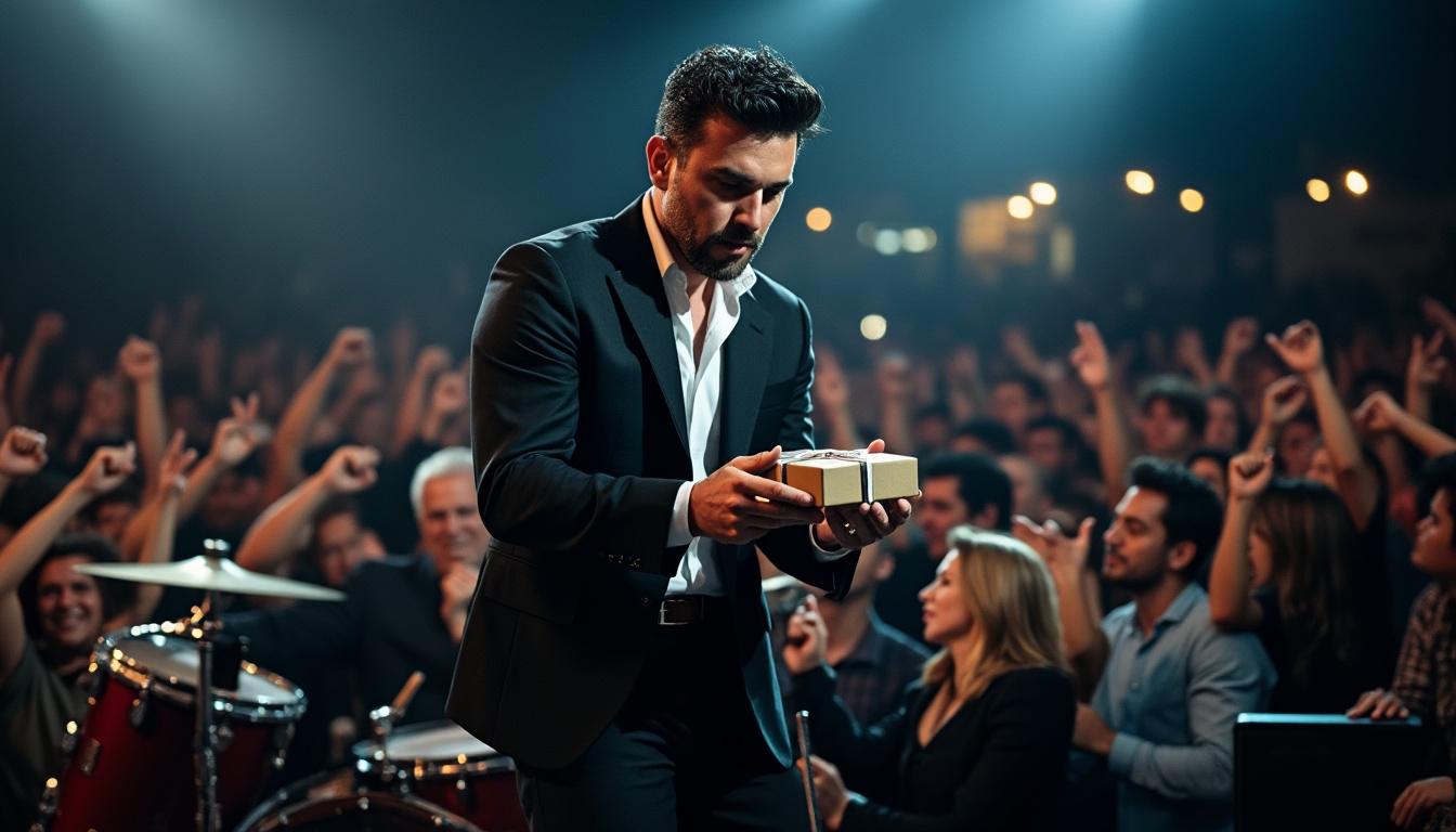 alfredo olivas detuvo su show en pachuca después de recibir un misterioso regalo en el escenario. descubre los detalles del enigmático suceso y si realmente se trató de una advertencia oculta.