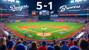 descubre el análisis detallado del emocionante partido entre dodgers y cerveceros del 17 de octubre de 2025, donde los dodgers se impusieron 5-1. estadísticas, jugadas clave y momentos destacados del encuentro.