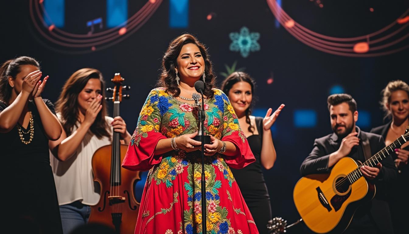 descubre cómo ángela aguilar emocionó al público en miami al ser homenajeada en la musa y expresar su pasión por la composición, reafirmando su impacto en la música latina.