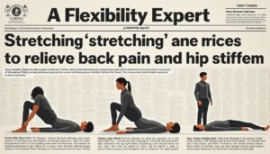 descubre cuatro estiramientos recomendados por un experto en flexibilidad para aliviar el dolor de espalda y la rigidez de caderas después de pasar mucho tiempo sentado. mejora tu bienestar con ejercicios sencillos y efectivos.