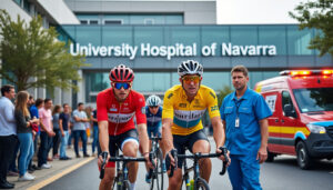 dos ciclistas resultaron heridos tras sufrir caídas en ibero y saldías, siendo trasladados al hospital universitario de navarra. más detalles sobre el estado de los afectados y la intervención de los servicios de emergencia.
