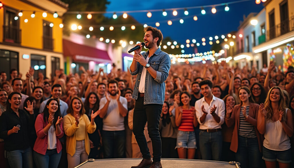 edén muñoz emocionó al público en la feria 2025 de san miguel de allende, organizando un karaoke masivo lleno de diversión y energía que hizo vibrar a todos los asistentes.