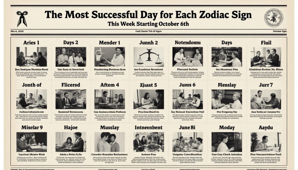 descubre cuál será el día más afortunado para cada signo del zodiaco durante la semana del 6 de octubre. ¡prepárate para aprovechar las mejores oportunidades astrales según tu horóscopo!