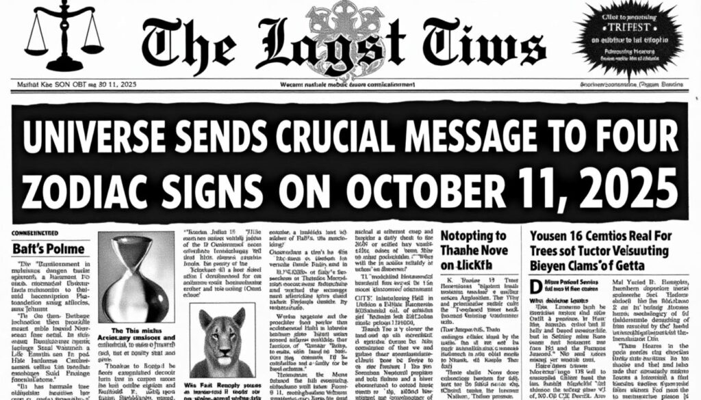 descubre qué importante mensaje tiene el universo para aries, cáncer, libra y capricornio este 11 de octubre de 2025. consulta cómo estos signos del zodiaco pueden aprovechar las energías cósmicas en esta fecha especial.