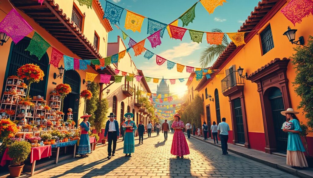 descubre cómo la calle de jesús en san miguel cobra vida este día de muertos con coloridas ofrendas, flores, y tradiciones ancestrales que honran la memoria y la cultura mexicana.