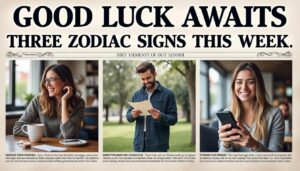 descubre cuáles son los 3 signos del zodíaco que recibirán la buena suerte durante la semana del 13 de octubre. ¡consulta las predicciones y prepárate para aprovechar las oportunidades que trae el destino!