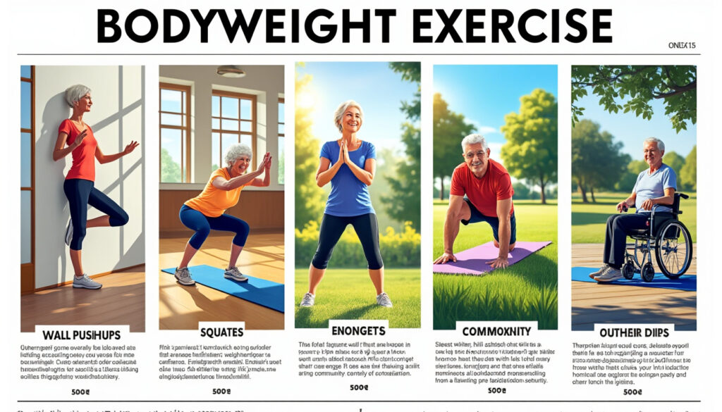 descubre los 5 mejores ejercicios de peso corporal ideales para mayores de 50 años. mejora tu salud, fuerza y longevidad con rutinas simples y efectivas adaptadas a tu bienestar.