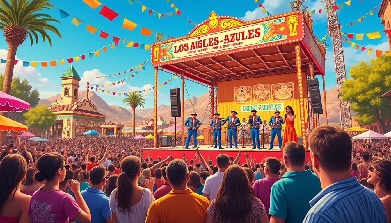 disfruta el espectacular concierto de los ángeles azules en la feria 2025 de san miguel de allende. vive una noche llena de cumbia, alegría y tradición en uno de los eventos más esperados del año.