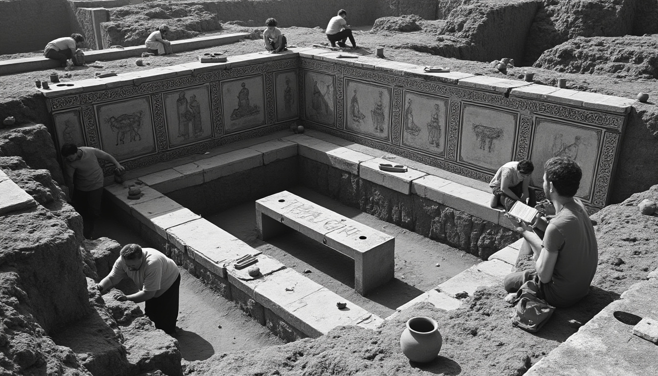 descubre el hallazgo de un banco de 2.000 años en la villa de los misterios de pompeya, utilizado como sala de espera para solicitudes, revelando nuevos detalles sobre la vida cotidiana en la antigua ciudad romana.