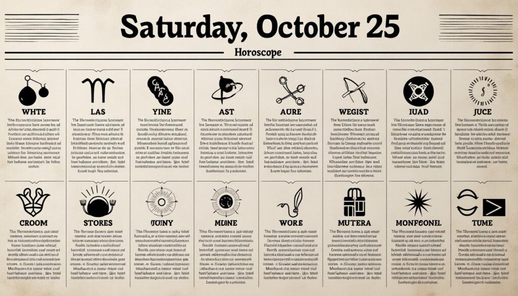 descubre lo que los astros te deparan hoy, sábado 25 de octubre, con la influencia de mercurio alineado con saturno. consulta tu horóscopo diario y prepárate para aprovechar las energías del universo.