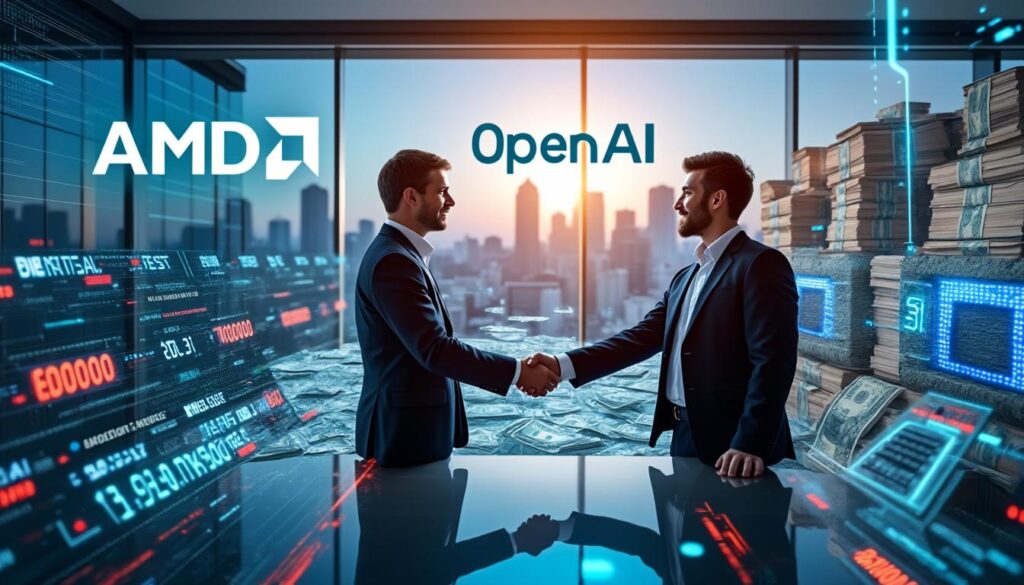 descubre cómo amd vende el 10% de su empresa a openai en un acuerdo histórico y cómo nvidia invierte 100 mil millones de dólares en innovación tecnológica. explora el impacto de estas decisiones en el futuro de la inteligencia artificial y la industria tecnológica.