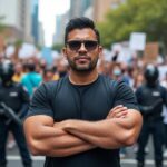 aguirre defiende el derecho fundamental a manifestarse libremente, resaltando la importancia de la libertad de expresión y la protesta pacífica en la sociedad democrática.