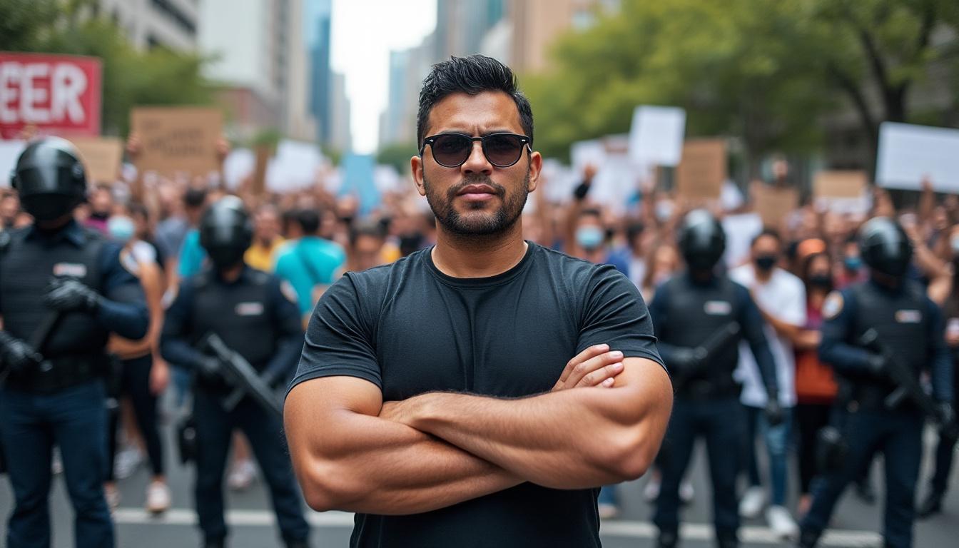 aguirre defiende el derecho fundamental a manifestarse libremente, resaltando la importancia de la libertad de expresión y la protesta pacífica en la sociedad democrática.