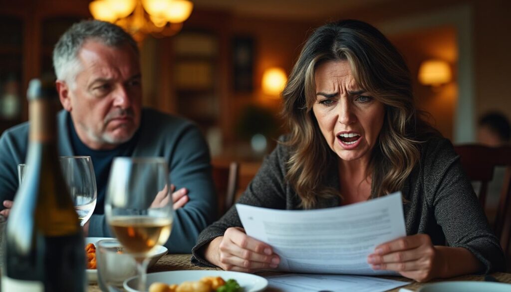 angélica vale se sorprende y emociona al enterarse de la demanda de divorcio de su esposo durante una cena juntos, revelando un momento lleno de tensión y sentimientos encontrados.