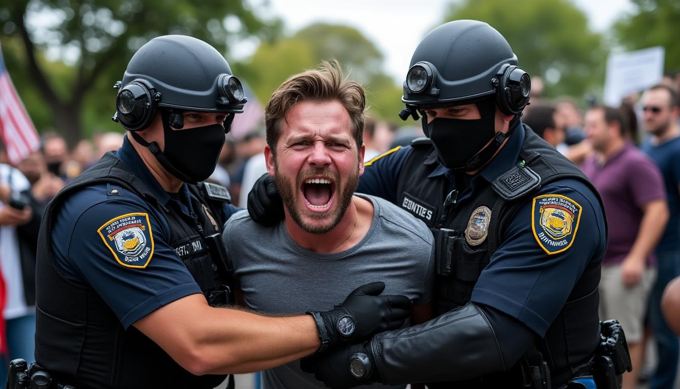 detienen al hombre acusado de agredir sexualmente a dos activistas durante la ceremonia conmemorativa del aniversario de la muerte de franco.
