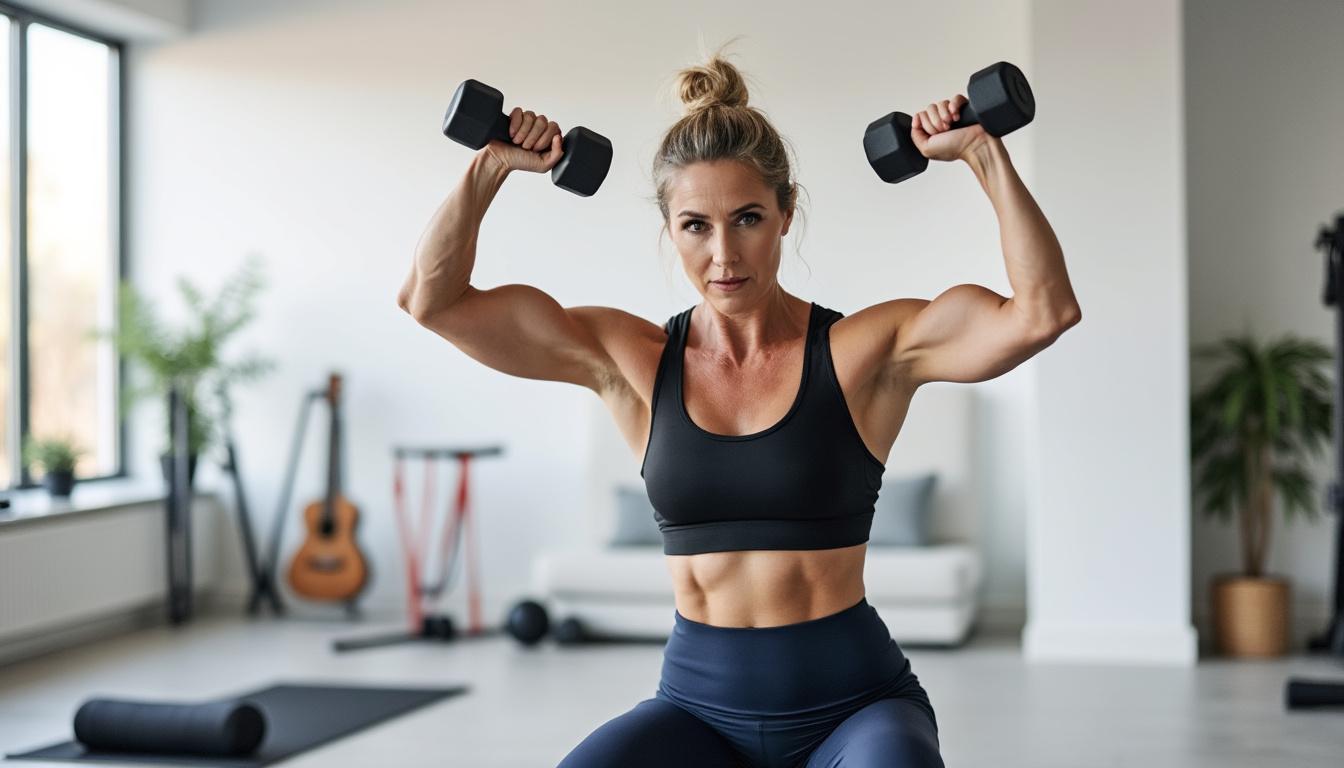 descubre 5 ejercicios sencillos para tonificar tus brazos a los 50 años y lucir una figura fuerte y saludable. ¡es fácil y efectivo!