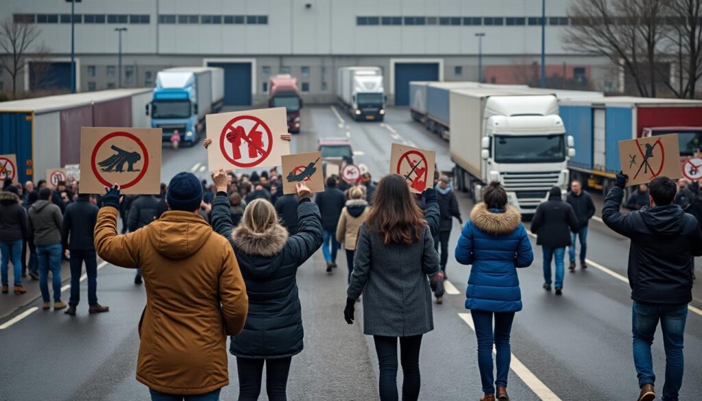cuatro días de huelga en diciembre afectan gravemente el transporte y la logística en navarra, causando interrupciones y retrasos significativos.