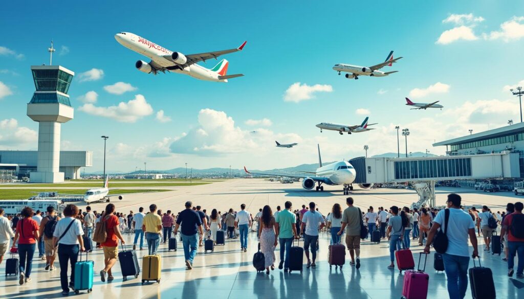 descubre cómo el turismo aéreo en méxico crece un 2.4% entre enero y septiembre, impulsando la conectividad y el desarrollo económico del país.