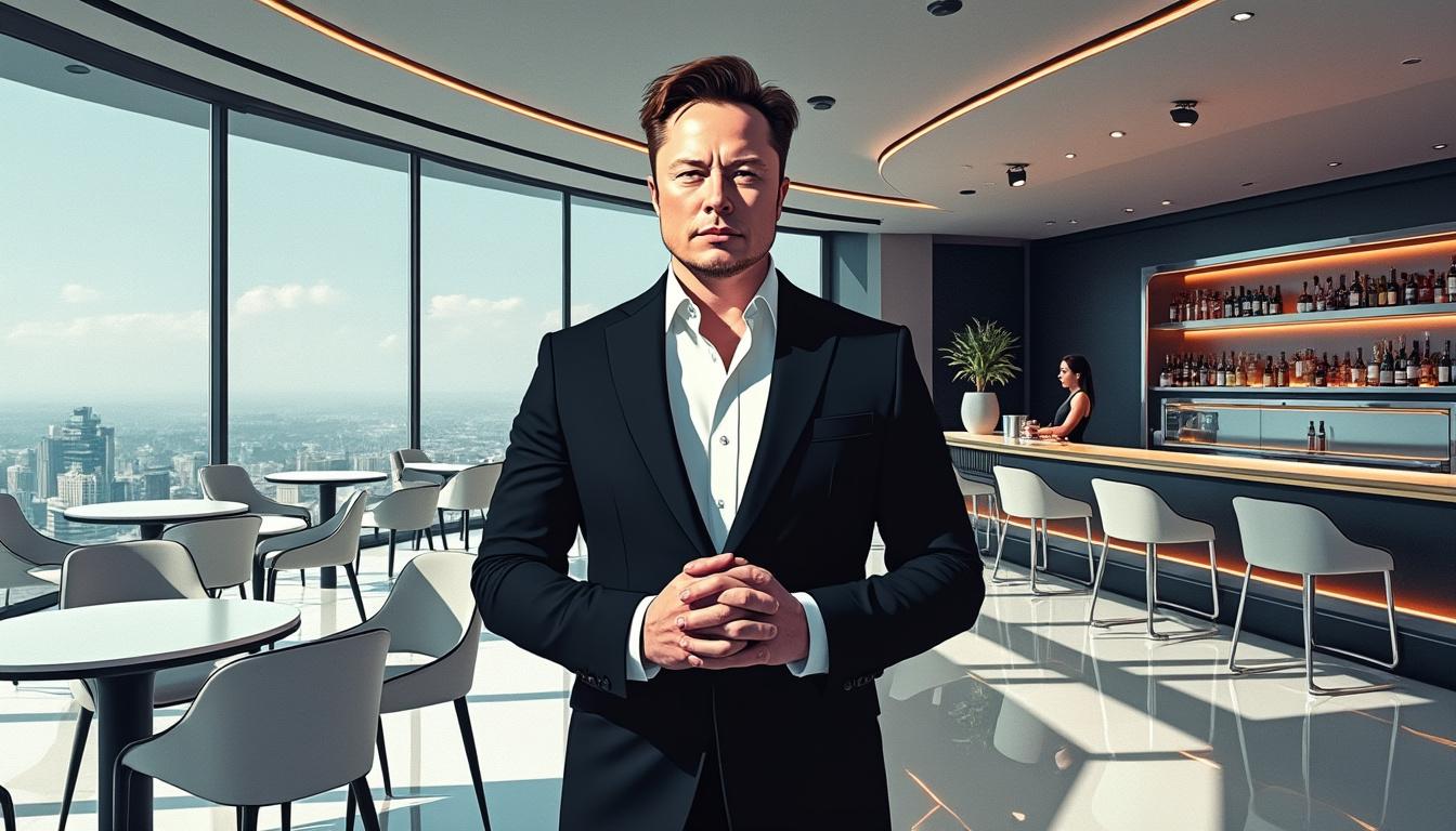 elon musk planea revolucionar la restauración con tesla diner, pero enfrenta grandes desafíos tras la salida de su chef estrella, poniendo en duda el futuro del proyecto.