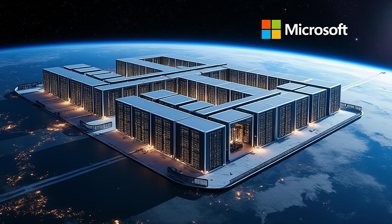 elon musk se burla de microsoft con su innovador datacenter 'macrohard', una instalación tan grande que es visible desde el espacio, destacando su sentido del humor y ambición tecnológica.