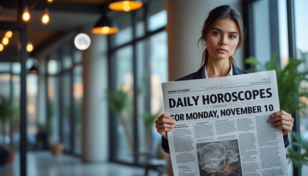 consulta los horóscopos diarios para el lunes 10 de noviembre y descubre cómo la luna en leo puede despertar tu confianza y energizar tu día.