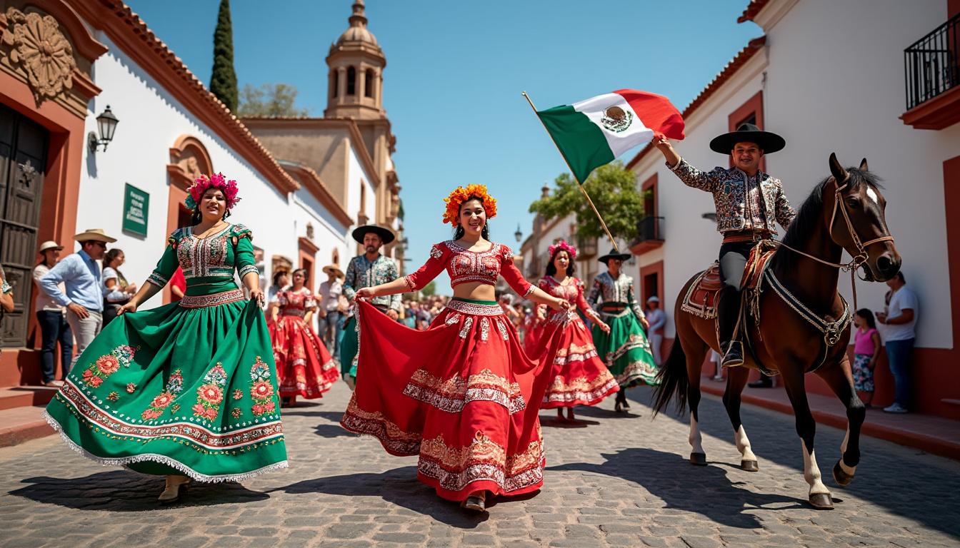 disfruta de nuestra galería de fotos del impresionante desfile en san miguel de allende que celebra la revolución mexicana con colores, tradición y emoción.