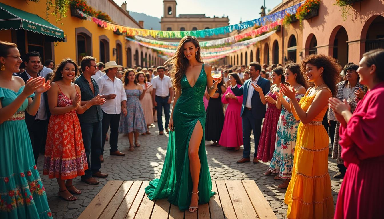acompaña a karol g en el emocionante lanzamiento de su propio tequila durante una fiesta exclusiva en san miguel de allende, llena de música, celebridades y momentos inolvidables.