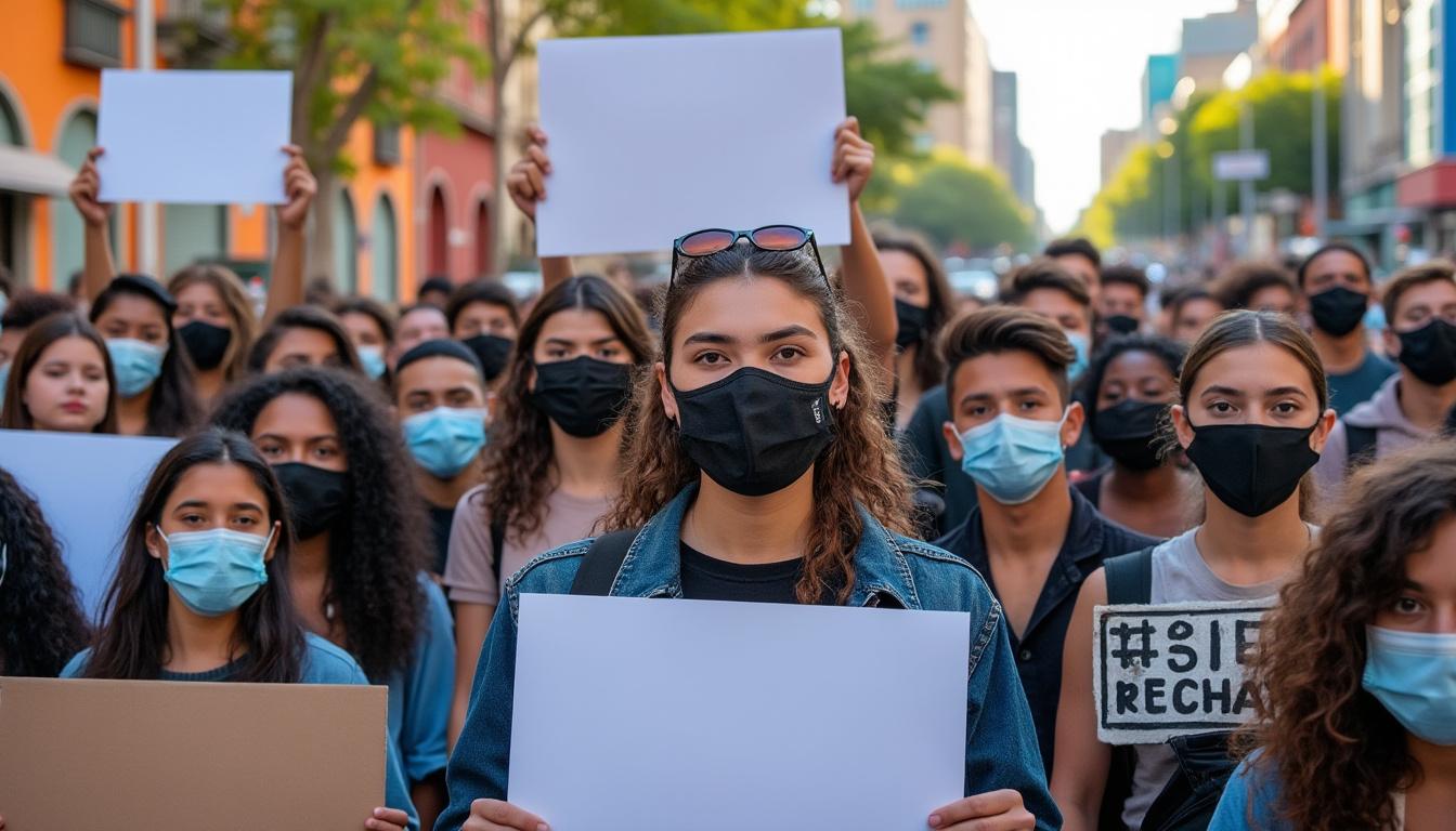 la generación z de san miguel demanda seguridad y justicia con firmeza y determinación para construir un futuro mejor y proteger su comunidad.