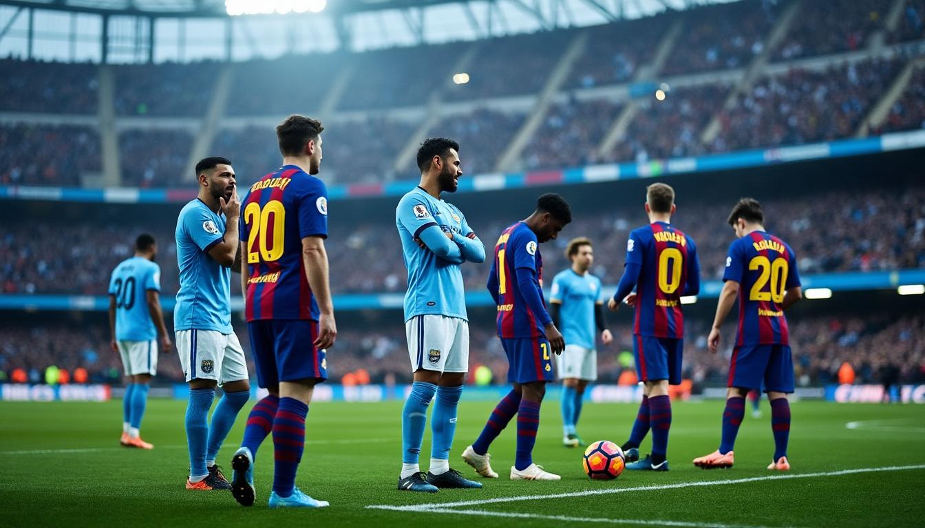 las inesperadas caídas de manchester city y barcelona complican su avance en la liga de campeones 2025, poniendo en jaque sus aspiraciones en el torneo.