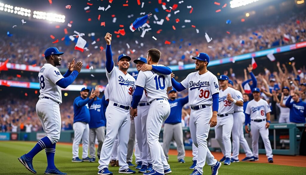 descubre cómo los dodgers celebran su increíble logro de ganar títulos consecutivos en la serie mundial, recordando momentos históricos y la emoción de sus fanáticos.