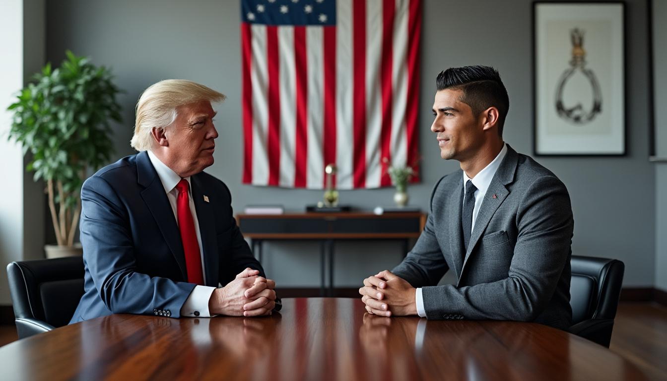 nuria roca analiza la reunión entre trump y cristiano ronaldo, sugiriendo que el futbolista podría estar preparando su camino hacia una carrera política futura.