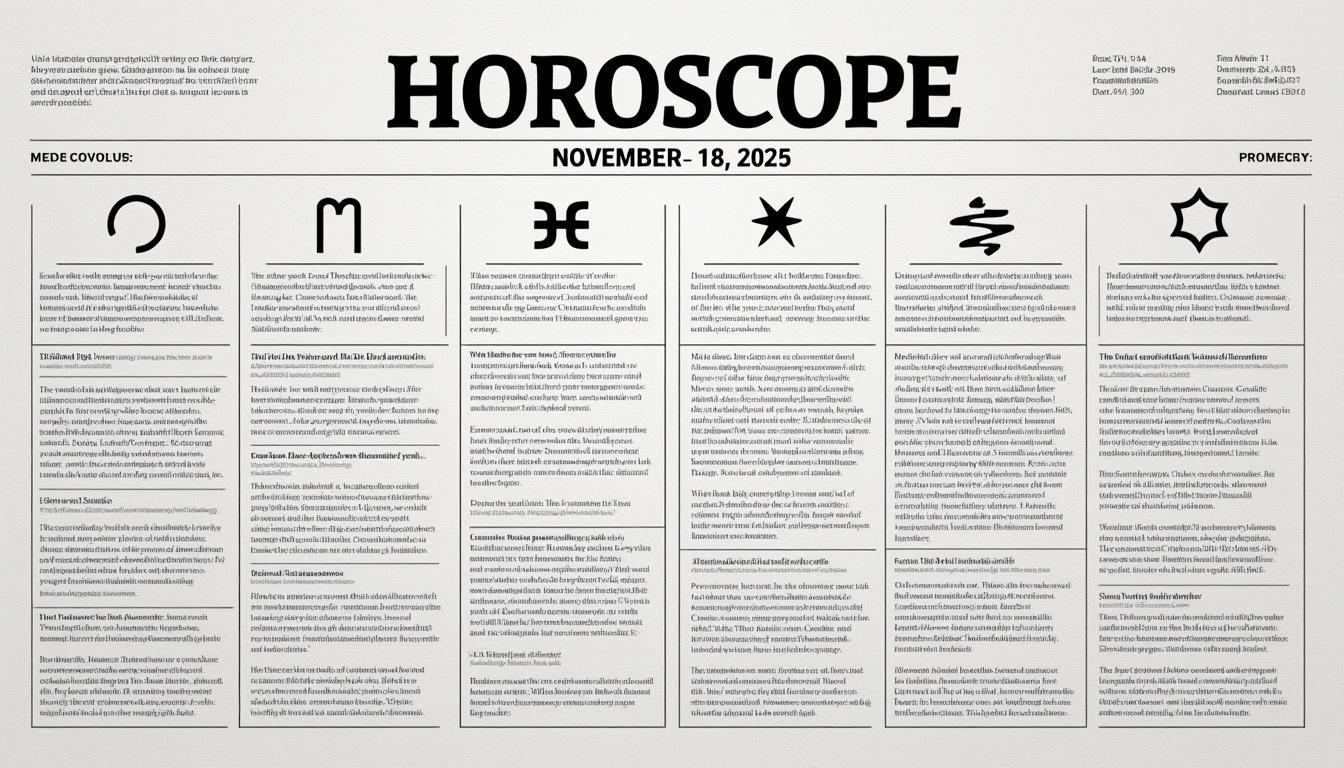 descubre los signos del zodiaco con horóscopos especialmente favorables para el 18 de noviembre de 2025 y aprovecha las mejores energías astrales de ese día.
